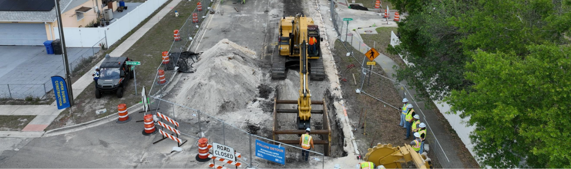 Aerial View at Kings Bloomingdale Open Cut