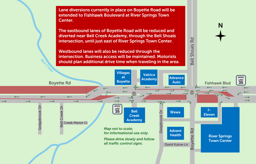 Boyette to Fishhawk - Lane Diversion Extension